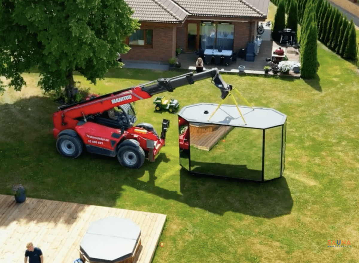 Haljas Hele Double Can Be Moved By Crane From Above Or Forklift From Below